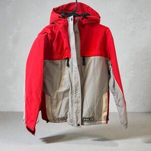 Helix Women's Orange-Red and Gray Ski Jacket